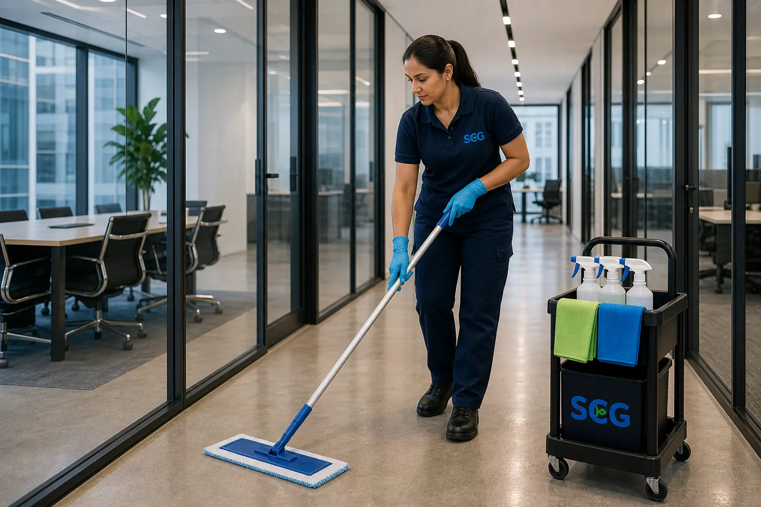 Sydney Clean Group office cleaning team at work in Bondi